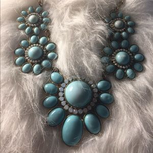 Blue Floral Necklace
